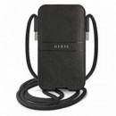 GUESS Saffiano Stripe Funda para Móvil 6.7'' Negro