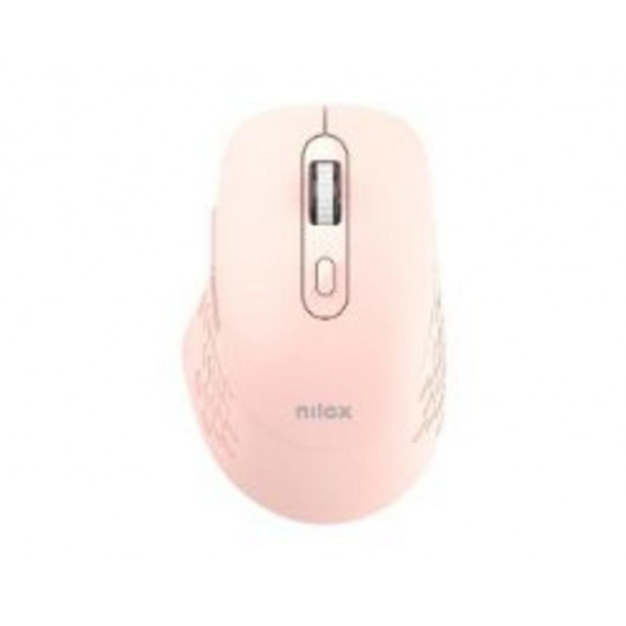 Ratón NILOX Rf Wireless/bt 1600DPI Rosa