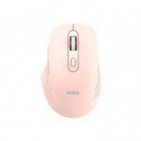 Ratón NILOX Rf Wireless/bt 1600DPI Rosa