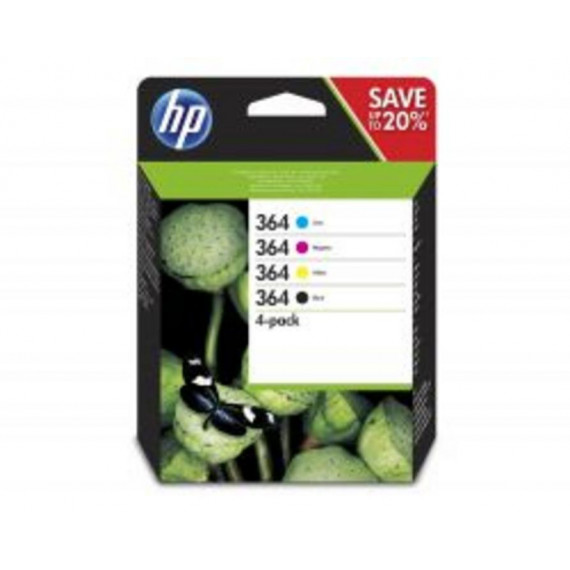 Tinta Hp 364 Pack Tricolor/negro 3ML/6ML (N9J73AE)  HEWLETT PACKARD