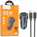 HOCO Z57A Glorious Cargador de Coche PD30W + Cable Lightning