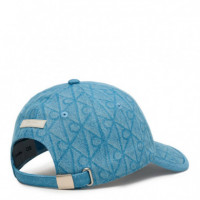 Gorra Denim con Logo Emblemático Quemado  CALVIN KLEIN