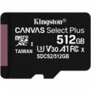 MEMORIA MICRO SD 512GB KINGSTON XC C10 + ADAPTADOR
