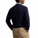 Polo RALPH LAUREN - Ls Cn Flag-long Sleeve-pullover - Hunter Navy - 710718281006/HUNTER Navy