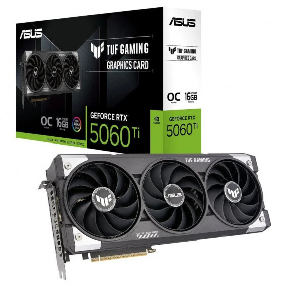 Tarjeta de Video ASUS Tuf Gaming Nvidia Rtx 5060 Ti 16GB Oc GDRR7 Pcie 5.0