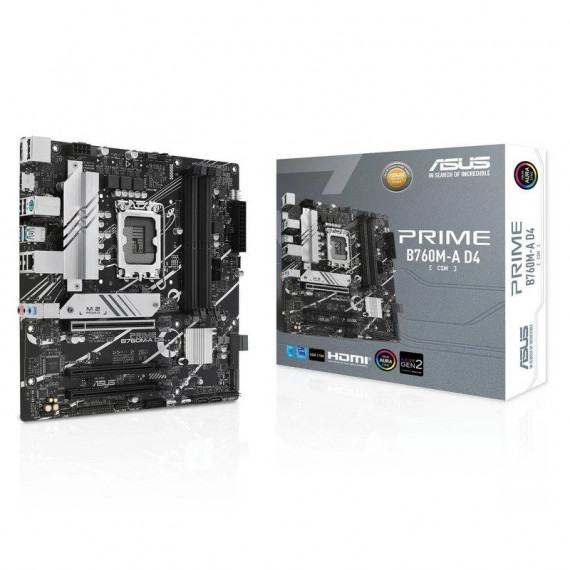 Placa Base ASUS Prime B760M-A D4 Matx 4XDDR4 2XHDMI + Dp