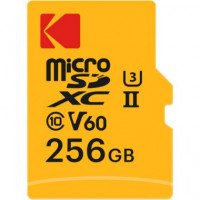 KODAK Tarjeta Memoria Micro Sdxc 256GB con Adaptador Uhs-ii U3 V60 Ultra Pro 300MBPS(L)/160MBPS(E)