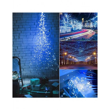 Kls Tira Luz Navidad Blanco Interio/exterior 240LED 12MTRS 8 Funciones 85614  LALO