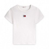 Camiseta Slim Acanalada con Parche  TOMMY HILFIGER