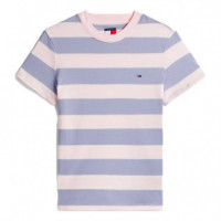 Camiseta de Punto con Logo Bordado  TOMMY HILFIGER