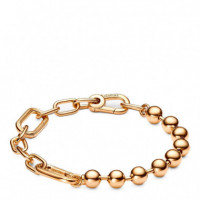 Pulsera de Cadena de Eslabones y Esferas Metálicas  PANDORA