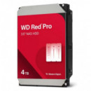 WESTERN DIGITAL Disco Duro para Nas 4TB 3.5 WD4005FFBX Serie Red Pro