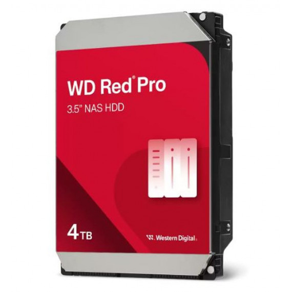 WESTERN DIGITAL Disco Duro para Nas 4TB 3.5 WD4005FFBX Serie Red Pro
