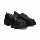 Mocasin Plataforma Piel Negro  COACH