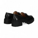 Mocasin Plataforma Piel Negro  COACH