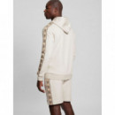 Sudadera banda logotipo de Guess