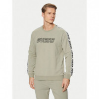 Sudadera con logotipo frontal de Guess