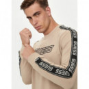 Sudadera con logotipo frontal de Guess