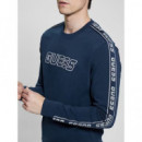 Sudadera con logotipo frontal de Guess