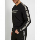 Sudadera con logotipo frontal de Guess