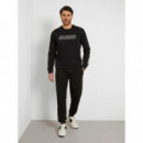 Sudadera con logotipo frontal de Guess