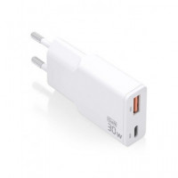 AISENS Adaptador Corriente 30W 1xTIpo C/1xUsb A Blanco