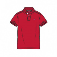 104140Crimson Red Polos Vinson Hombre Vin Polo Mike Men