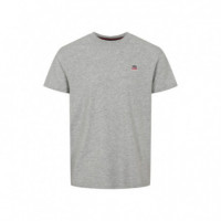 104137Grey Melange Camisetas Vinson Hombre Vin T-Shirt Massimo Men