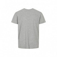 104137Grey Melange Camisetas Vinson Hombre Vin T-Shirt Massimo Men