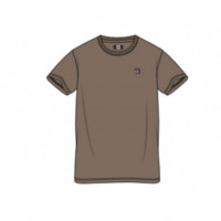 104137Walnut Camisetas Vinson Hombre Vin T-Shirt Massimo Men