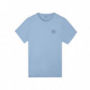 132460 Camisetas Silbon Hombre Logo Smile azul (180017)