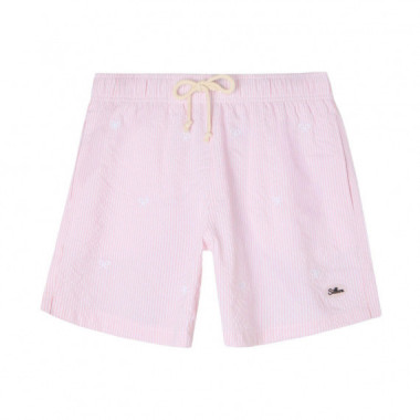 131106 Bañador Silbon Hombre Rayas Rosa