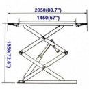 Elevador de Tijeras Sobrepuesto 380V 3 Ton FARGO TOOLS