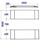 Elevador de Tijeras Sobrepuesto 380V 3 Ton FARGO TOOLS