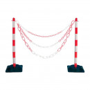 Poste Señalizacion 90 Cm Rojo y Blanco PAMACON