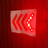 Señal Direccional Led Magnética de Lona PAMACON 48X26 Cm