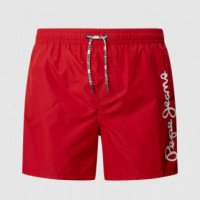 Pepe Jeans Bañador Logo Swimshort Rojo PMB10419-255