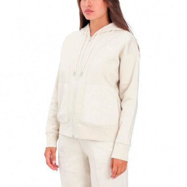 Sudadera holgada con capucha y cremallera HER