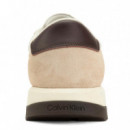 Zapatillas de running de mezcla de piel