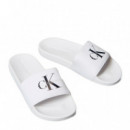 Chanclas de lona con logo
