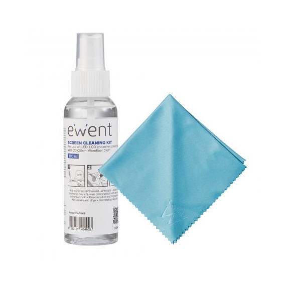Kit Limpieza EWENT para Pantallas 100 Ml EW5668