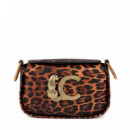 Bandolera Animal Print Logo Lc  LOLA CASADEMUNT