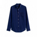 FLANNEL INDIGO SHIRT DARK BLUE INDIGO