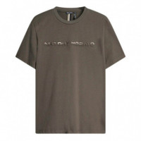 Camiseta Regular Fit con Estampado de Logo Laminado  ANTONY MORATO