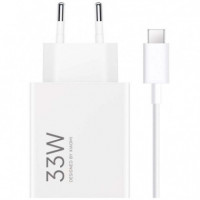 XIAOMI Cargador de Pared 33W Hypercharge Usb-a Blanco Cargador + Cable