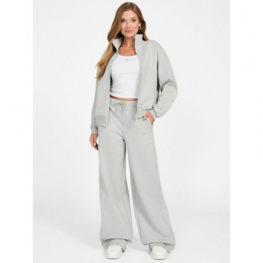 Pantalón chándal scuba con logo lateral en strass de Guess