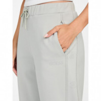 Pantalón Chándal Scuba con Logo Lateral en Strass de GUESS