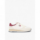 TJM EVA RUNNER LEATHER IVORY/DEEP DAHLIA