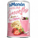 Bimanán Beslim Smothie de Avena con Fresa-plátano 420 G para 12 Smothies  BIMANAN