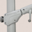 Sombrilla de jardín VARIOFLEX SOLAR LED 300x300 cm color beige con base completa incluida Suncomfort® by Glatz®